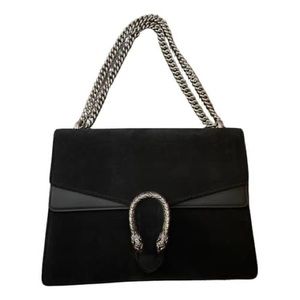 GUCCI BLACK SUEDE DIONYSUS BAG
